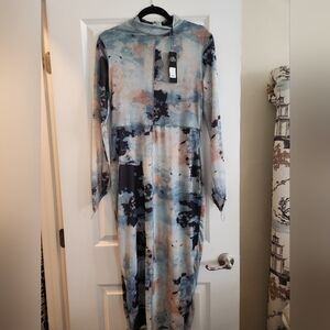 Mesh dress. Only arms see thru